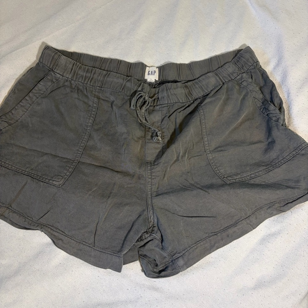 GAP Women's Elastic Drawstring Shorts — Charcoal